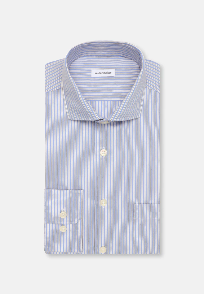Regular Casual shirt Stripes in Hellblau | Seidensticker online shop