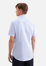 Shaped Business Hemd Karo in Mittelblau |  Seidensticker Onlineshop