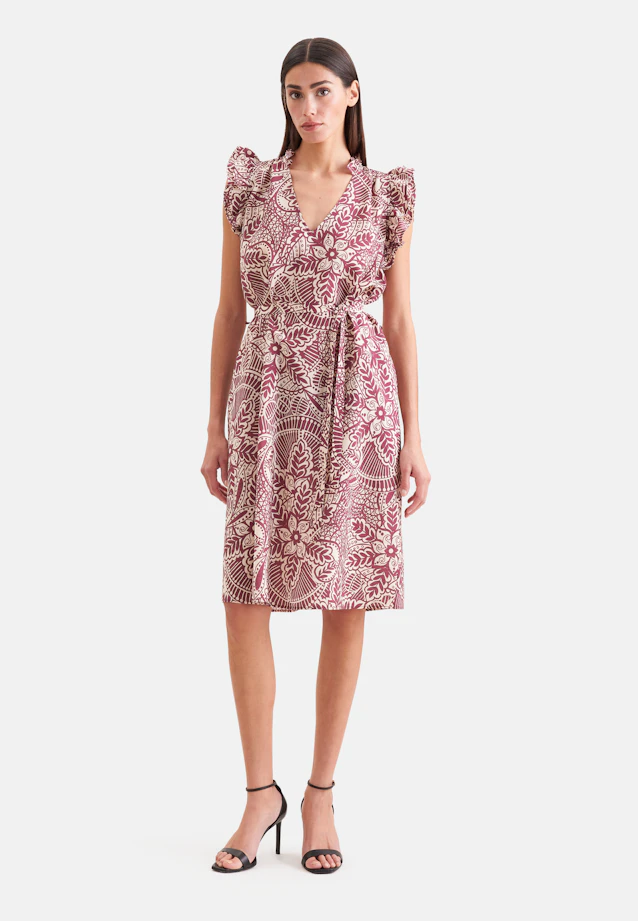 Verspieltes Kleid mit Rüschen in Rosa |  Seidensticker Onlineshop