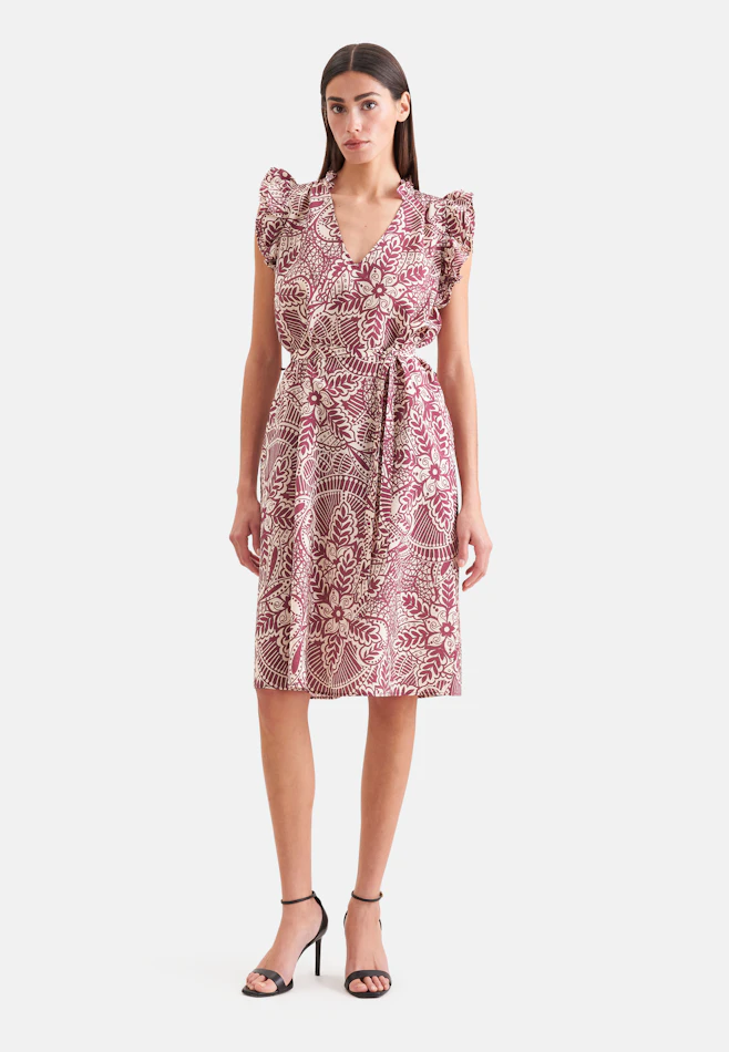 Verspieltes Kleid mit Rüschen in Rosa | Seidensticker Onlineshop