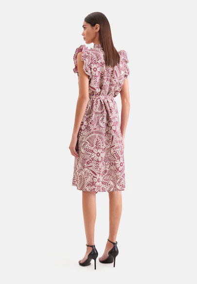 Verspieltes Kleid mit Rüschen in Rosa |  Seidensticker Onlineshop