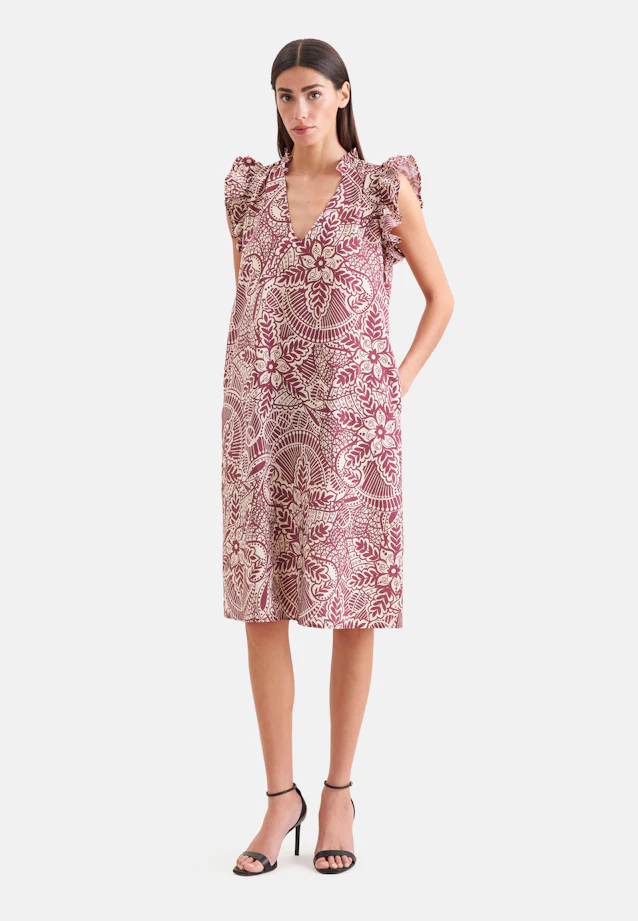 Verspieltes Kleid mit Rüschen in Rosa |  Seidensticker Onlineshop