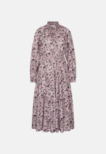 Satiniertes Rüschenkleid mit Stufen in Rosa |  Seidensticker Onlineshop