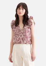 Verspieltes Top mit Rüschen in Rosa |  Seidensticker Onlineshop