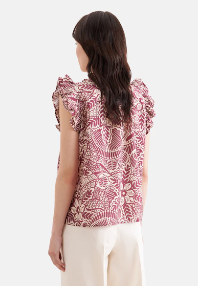 Verspieltes Top mit Rüschen in Rosa |  Seidensticker Onlineshop