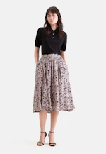 Weit schwingender Rock mit Taillenbund in Rosa |  Seidensticker Onlineshop