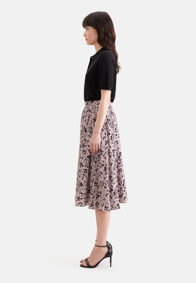 Weit schwingender Rock mit Taillenbund in Rosa |  Seidensticker Onlineshop