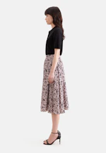 Weit schwingender Rock mit Taillenbund in Rosa |  Seidensticker Onlineshop