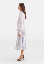 Hemdbluse mit Print aus Baumwollvoile in Hellblau |  Seidensticker Onlineshop