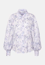 Hemdbluse mit Print aus Baumwollvoile in Hellblau |  Seidensticker Onlineshop