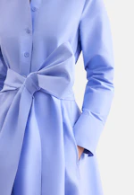 Hemdblusenkleid aus Taft in Lila |  Seidensticker Onlineshop