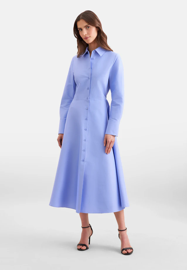 Hemdblusenkleid aus Taft in Lila |  Seidensticker Onlineshop