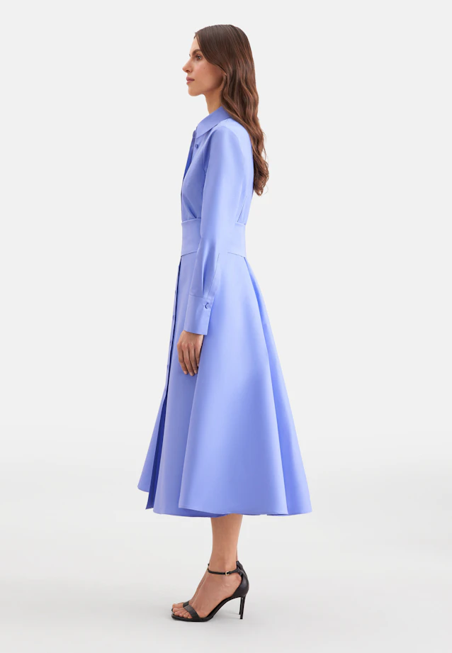 Hemdblusenkleid aus Taft in Lila |  Seidensticker Onlineshop