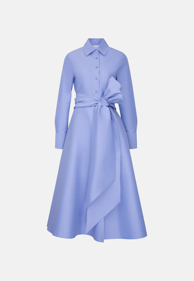 Hemdblusenkleid aus Taft in Lila |  Seidensticker Onlineshop