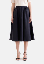 Wide swinging skirt with waistband made of 100% linen in Schwarz |  Seidensticker Onlineshop
