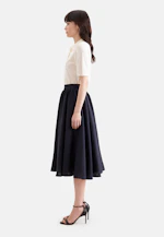 Wide swinging skirt with waistband made of 100% linen in Schwarz |  Seidensticker Onlineshop