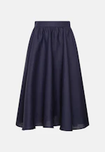 Jupe large et flottante avec ceinture faite de 100 % lin in Bleu Foncé |  Seidensticker Onlineshop
