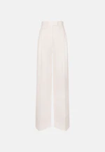 Pleated trousers made of 100% linen in Weiß |  Seidensticker Onlineshop