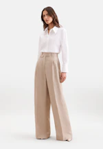 Bundfaltenhose aus 100% Leinen in Beige |  Seidensticker Onlineshop