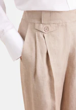 Bundfaltenhose aus 100% Leinen in Beige |  Seidensticker Onlineshop