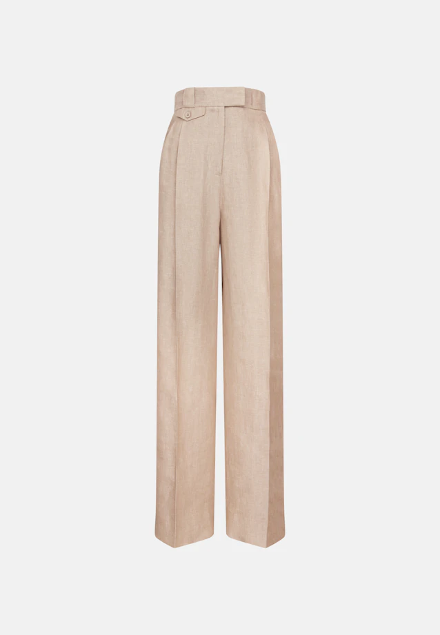 Bundfaltenhose aus 100% Leinen in Beige |  Seidensticker Onlineshop