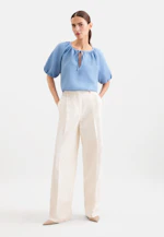 Tunic blouse made of 100% linen in Hellblau |  Seidensticker Onlineshop