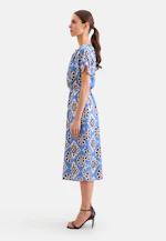 Satin blouse dress in Mittelblau |  Seidensticker Onlineshop