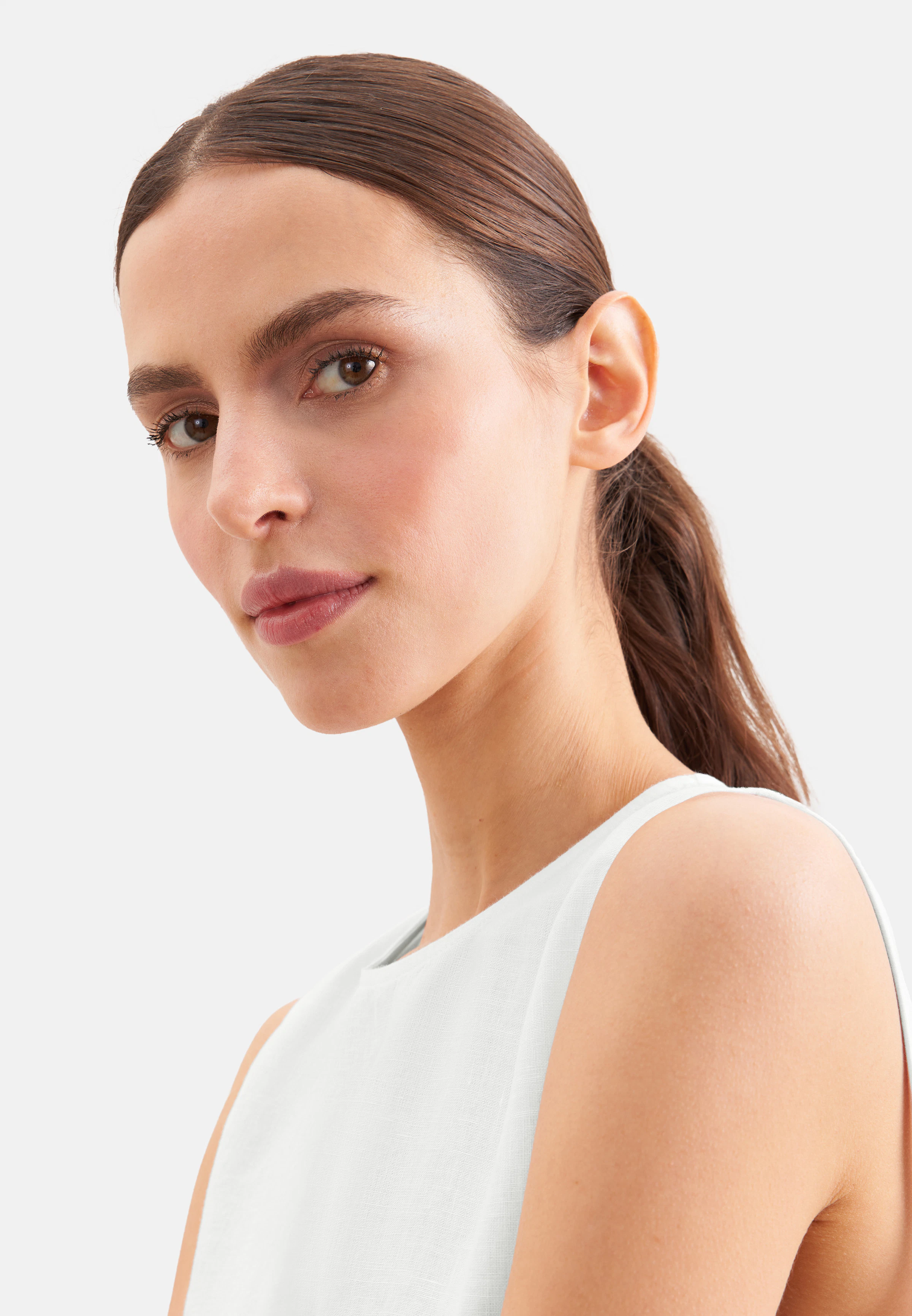 Women Sleeveless dress made of 100% linen wei | Seidensticker