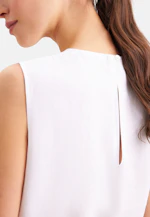 Sleeveless dress made of 100% linen in Weiß |  Seidensticker Onlineshop