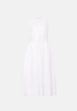 Sleeveless dress made of 100% linen in Weiß |  Seidensticker Onlineshop