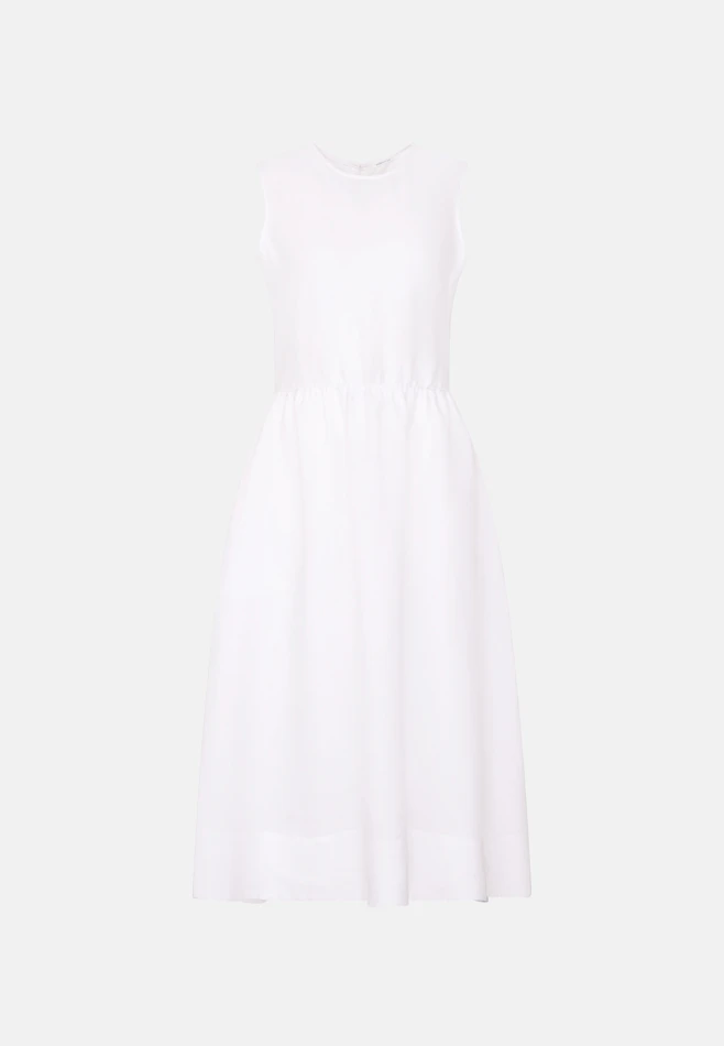 Ärmelloses Kleid aus 100% Leinen in Weiß | Seidensticker Onlineshop