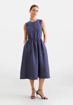 Ärmelloses Kleid aus 100% Leinen in Mittelblau |  Seidensticker Onlineshop