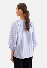 Tunic with Volume Sleeves in Linen Mix in Hellblau |  Seidensticker Onlineshop