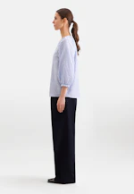 Tunic with Volume Sleeves in Linen Mix in Hellblau |  Seidensticker Onlineshop