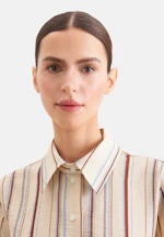 Fließende Hemdbluse aus Viskose Mix in Beige |  Seidensticker Onlineshop