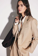 Flowing shirt blouse in viscose mix in Beige |  Seidensticker Onlineshop