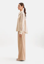 Fließende Hemdbluse aus Viskose Mix in Beige |  Seidensticker Onlineshop
