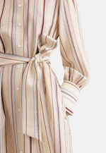 Fliessendes Hemdblusenkleid aus Viskose Mix in Beige |  Seidensticker Onlineshop