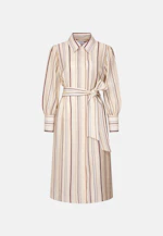 Fliessendes Hemdblusenkleid aus Viskose Mix in Beige |  Seidensticker Onlineshop