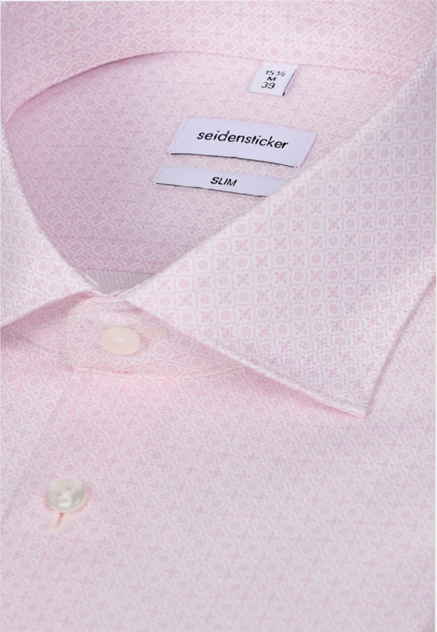 Slim Business Hemd Druck in Rosa |  Seidensticker Onlineshop