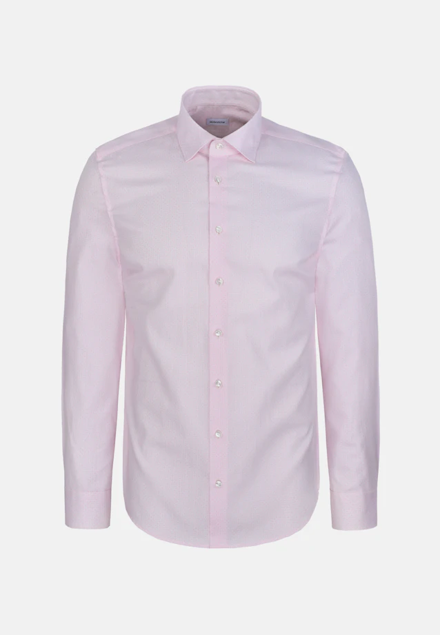 Slim Business Hemd Druck in Rosa |  Seidensticker Onlineshop