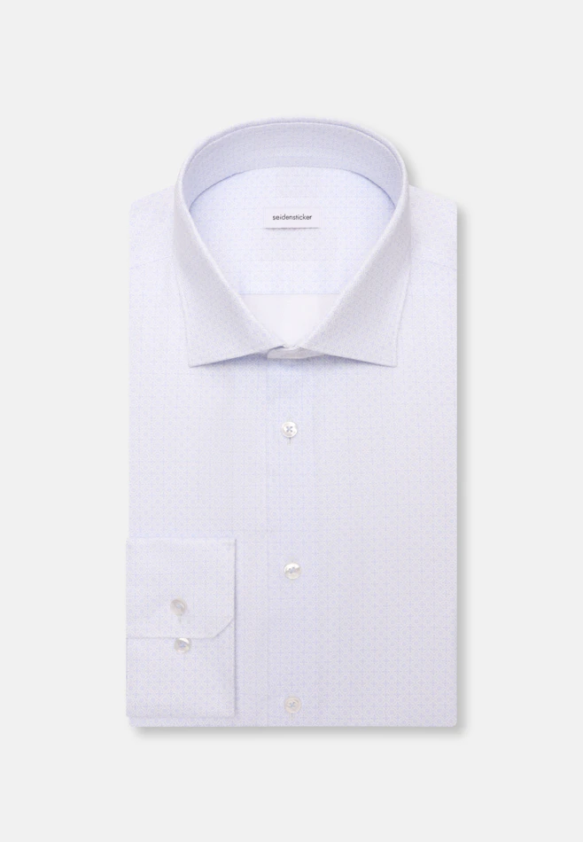 Slim Business shirt Print in Hellblau | Seidensticker online shop