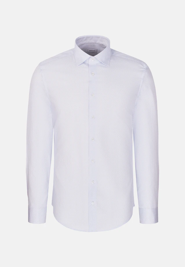 Slim Business Hemd Druck in Hellblau |  Seidensticker Onlineshop