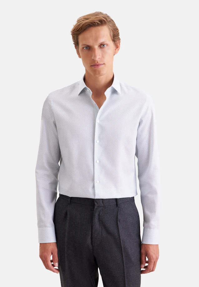 Slim Business shirt Print in Grün |  Seidensticker Onlineshop