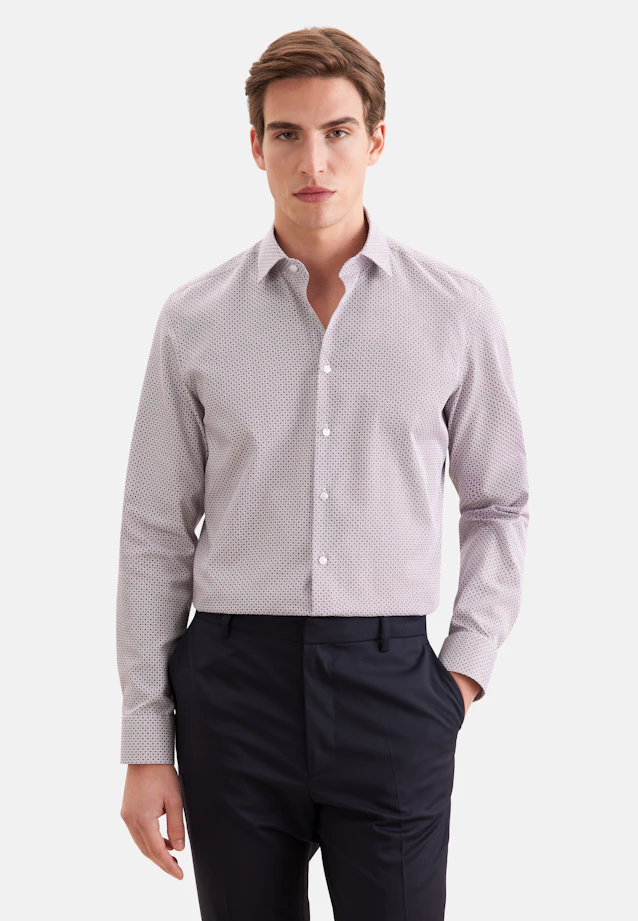 Slim Business shirt Print in Rot |  Seidensticker Onlineshop