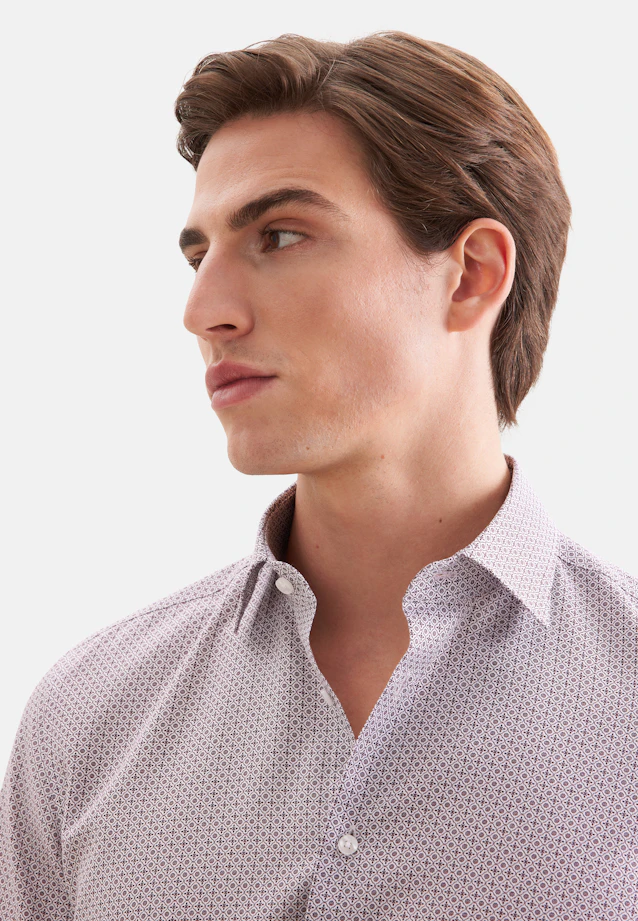 Slim Business shirt Print in Rot |  Seidensticker Onlineshop