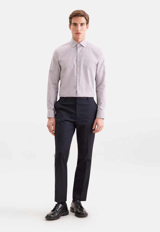 Slim Business shirt Print in Rot |  Seidensticker Onlineshop