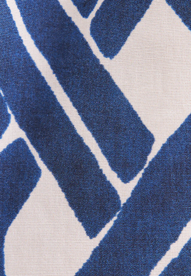 Tiered dress made of stretch cotton in Mittelblau |  Seidensticker Onlineshop