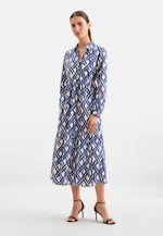 Stufenkleid aus Baumwoll Stretch in Mittelblau |  Seidensticker Onlineshop