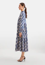 Stufenkleid aus Baumwoll Stretch in Mittelblau |  Seidensticker Onlineshop